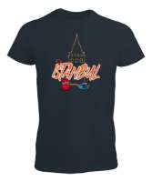 İSTANBUL GRAFİTTİ Füme Erkek Tişört - Tisho