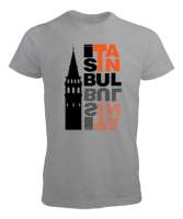 İSTANBUL Gri Erkek Tişört - Tisho