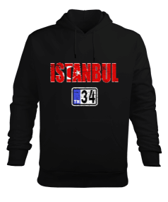 istanbul, istanbul şehir,Türkiye,Türkiye bayrağı. Erkek Kapüşonlu Hoodie Sweatshirt - Tisho