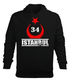 istanbul, istanbul şehir,Türkiye,Türkiye bayrağı. Erkek Kapüşonlu Hoodie Sweatshirt - Tisho
