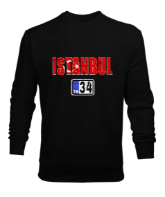 istanbul, istanbul şehir,Türkiye,Türkiye bayrağı. Erkek Sweatshirt - Tisho