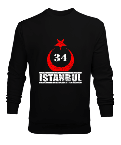 Tisho - istanbul, istanbul şehir,Türkiye,Türkiye bayrağı. Erkek Sweatshirt