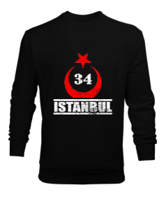 istanbul, istanbul şehir,Türkiye,Türkiye bayrağı. Erkek Sweatshirt - Tisho