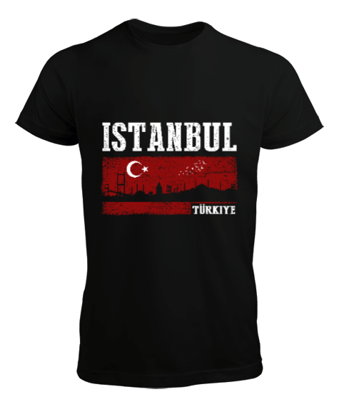 istanbul, istanbul şehir,Türkiye,Türkiye bayrağı. Erkek Tişört - Tisho