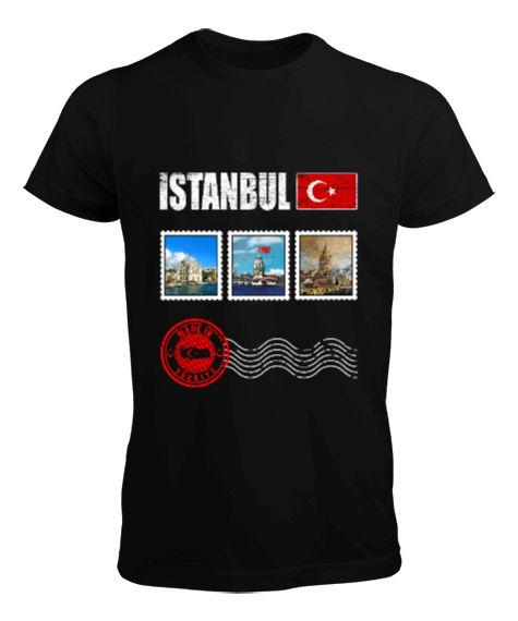 Tisho - istanbul, istanbul şehir,Türkiye,Türkiye bayrağı. Erkek Tişört