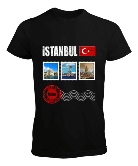 istanbul, istanbul şehir,Türkiye,Türkiye bayrağı. Erkek Tişört - Tisho