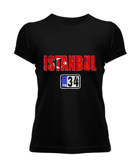 istanbul, istanbul şehir,Türkiye,Türkiye bayrağı. Kadın Tişört - Tisho
