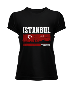istanbul, istanbul şehir,Türkiye,Türkiye bayrağı. Kadın Tişört - Tisho