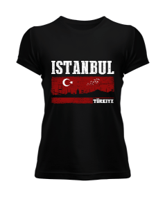 istanbul, istanbul şehir,Türkiye,Türkiye bayrağı. Kadın Tişört