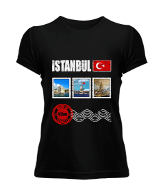 istanbul, istanbul şehir,Türkiye,Türkiye bayrağı. Kadın Tişört - Tisho