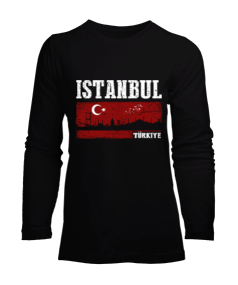 istanbul, istanbul şehir,Türkiye,Türkiye bayrağı. Kadın Uzun Kol Tişört - Tisho