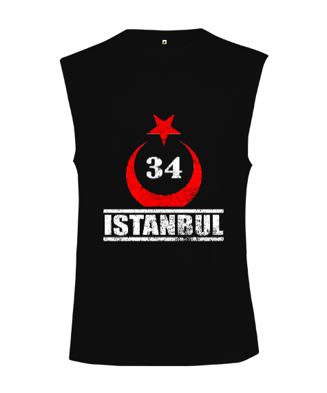 Tisho - istanbul, istanbul şehir,Türkiye,Türkiye bayrağı. Kesik Kol Unisex Tişört