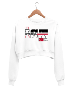 İstanbul Kadın Crop Sweatshirt - Tisho