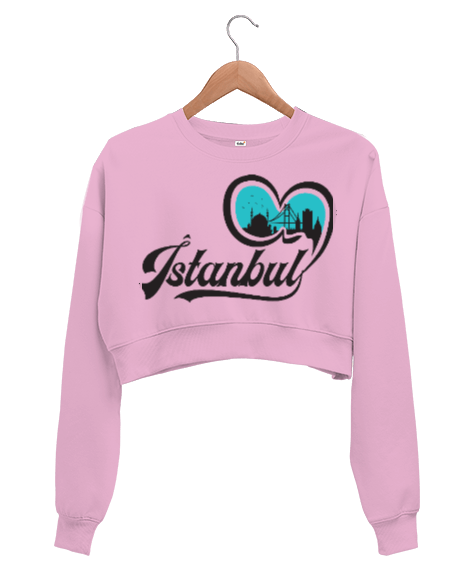 Tisho - İstanbul Kadın Crop Sweatshirt