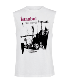 Istanbul Kesik Kol Unisex Tişört