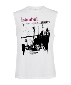 Istanbul Kesik Kol Unisex Tişört - Tisho