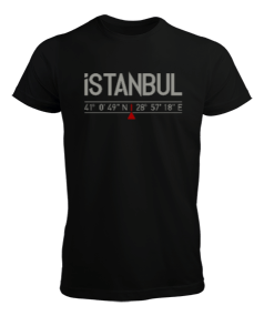 İstanbul Koordinatlar Erkek Tişört - Tisho