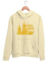 İSTANBUL Krem Unisex Kapşonlu Sweatshirt - Tisho