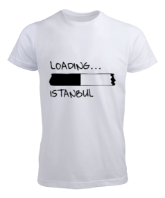Tisho - İstanbul loading yazılı Erkek Tişört