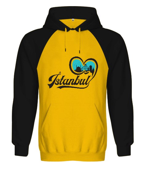 Tisho - İstanbul Orjinal Reglan Hoodie Unisex Sweatshirt