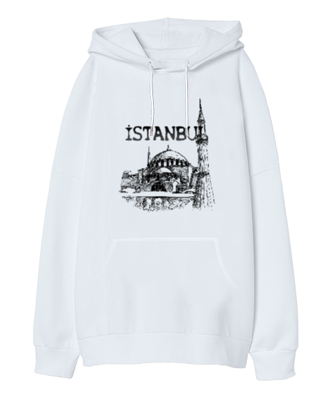 Tisho - İstanbul Oversize Unisex Kapüşonlu Sweatshirt