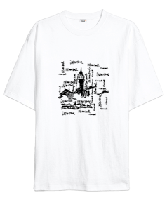 İstanbul Oversize Unisex Tişört - Tisho