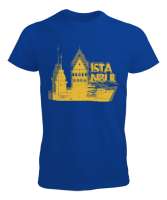 İSTANBUL Saks Mavi Erkek Tişört - Tisho