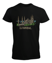 Tisho - Istanbul Şehir Tasarımı Siyah Erkek Tişört