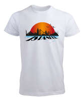 İSTANBUL SİLUET Beyaz Erkek Tişört - Tisho