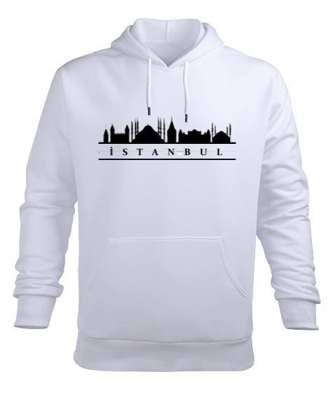 İstanbul Silületi Erkek Kapüşonlu Hoodie Sweatshirt - Tisho