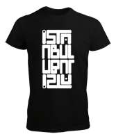 İSTANBUL Siyah Erkek Tişört - Tisho