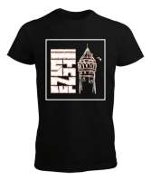 İSTANBUL Siyah Erkek Tişört - Tisho