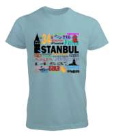 İSTANBUL Su Yeşili Erkek Tişört - Tisho