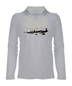 ISTANBUL T-SHİRT KADIN Kadın Polo Yaka Uzun Kol - Tisho