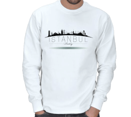 İstanbul Tasarımlı Kışlık Sweatshirt ERKEK SWEATSHIRT - Tisho