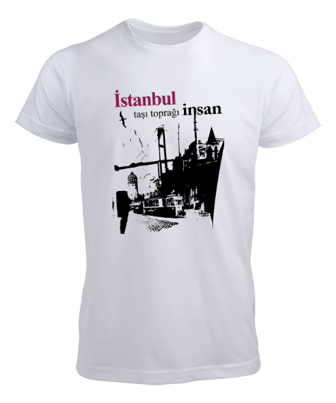 İstanbul taşı toprağı insan Erkek Tişört - Tisho