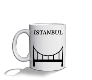 Tisho - ISTANBUL-X03N Beyaz Kupa Bardak
