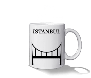 ISTANBUL-X03N Beyaz Kupa Bardak - Thumbnail