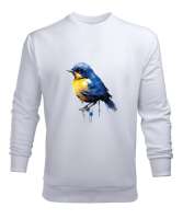 İstanbulun Kanaryası Türkiye Beyaz Erkek Sweatshirt - Tisho