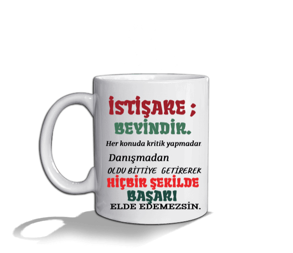 Tisho - İSTİŞARE Beyaz Kupa Bardak