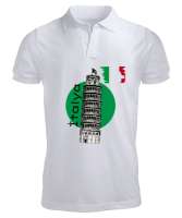İtalya Beyaz Erkek Kısa Kol Polo Yaka - Tisho