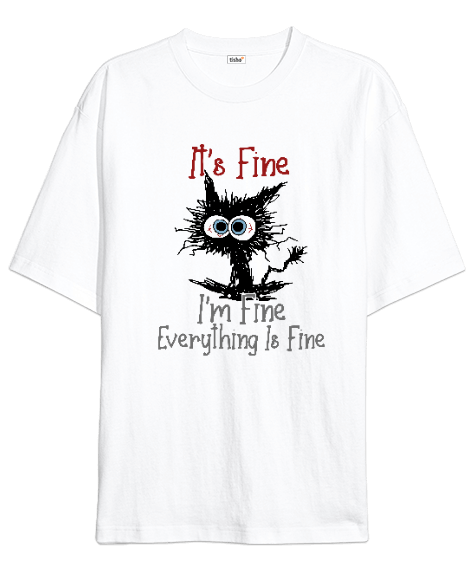 Tisho - Its Fine Oversize Unisex Tişört