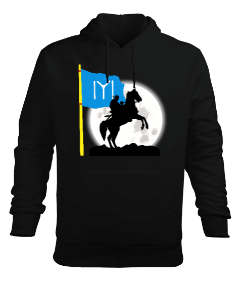 IYI, IYI bayrağı, Türkiye. Erkek Kapüşonlu Hoodie Sweatshirt - Tisho