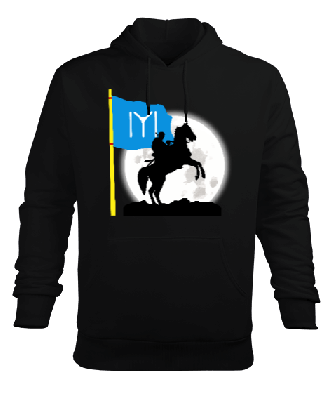 IYI, IYI bayrağı, Türkiye. Erkek Kapüşonlu Hoodie Sweatshirt - Tisho