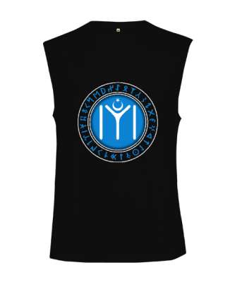 iyi,Selçuk,iyi logosu,Göktürk,Türkiye. Siyah Kesik Kol Unisex Tişört - Tisho