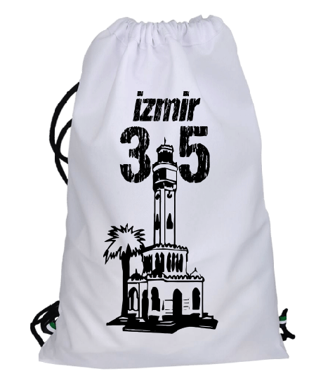 Tisho - İzmir Baskılı Büzgülü spor çanta
