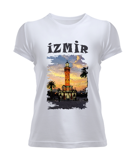 Tisho - İzmir Beyaz Kadın Tişört