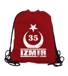 izmir, izmir şehir ,Türkiye,Türkiye bayrağı. Büzgülü Spor Çanta - Tisho