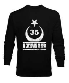 izmir, izmir şehir ,Türkiye,Türkiye bayrağı. Erkek Sweatshirt - Tisho