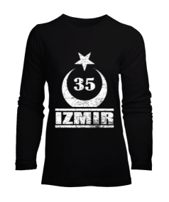izmir, izmir şehir ,Türkiye,Türkiye bayrağı. Kadın Uzun Kol Tişört - Tisho
